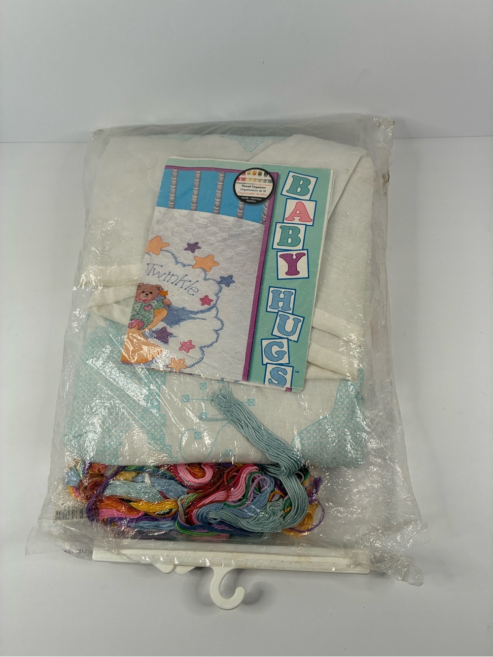 Baby Hugs 3171 Baby Quilt Cross Stitch Kit w/ Pattern, Floss, Fabric & Organizer